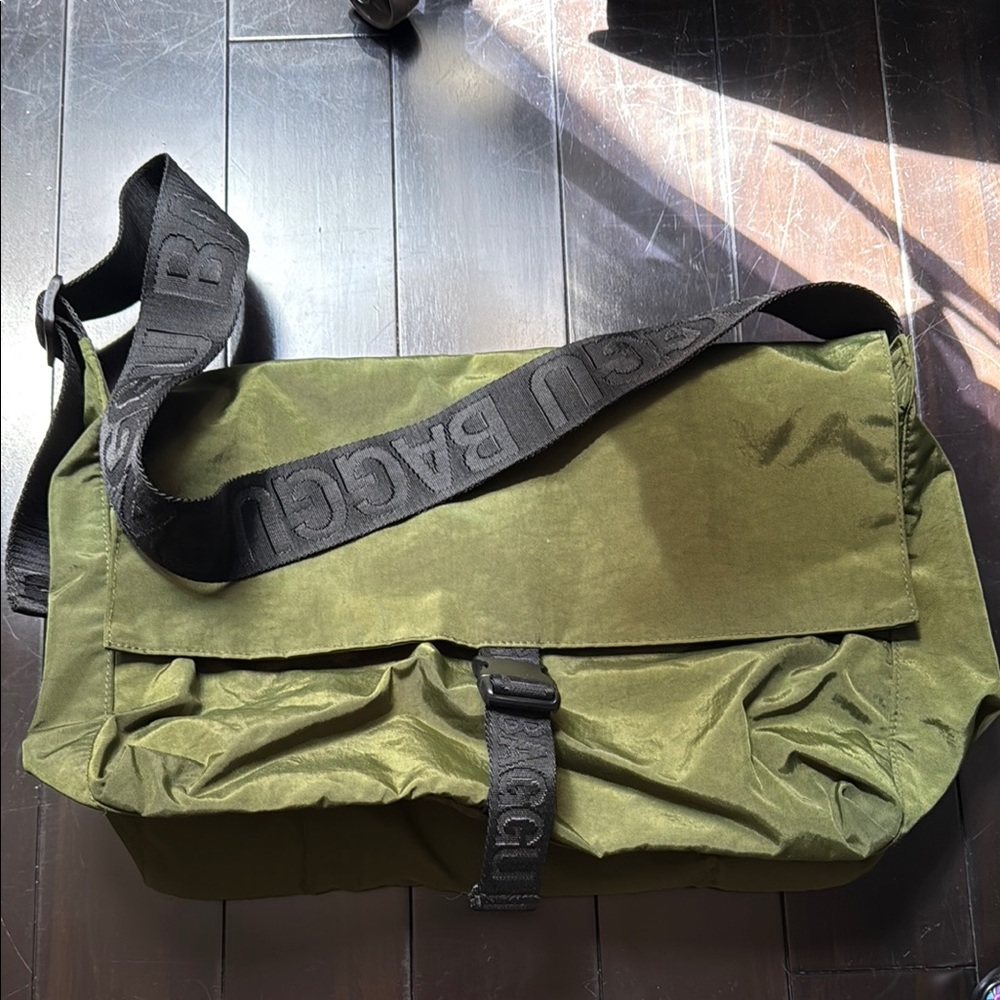 Olive Green Messenger Bag